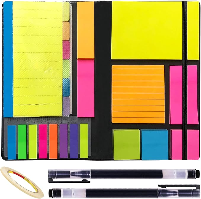 Sticky Notes Set 710 Pack, Divider Sticky Notes Tabs, Office Supplies, Planner by JIURUN
