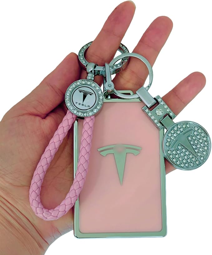 for Tesla Key Card Holder Bling Key Chain Card Key Holder - Image 7