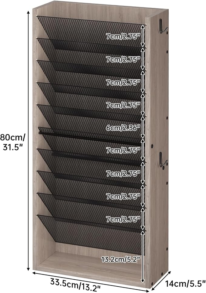 Creso hom Mail Organizer Wall Mounted, Mail Sorter - Image 7