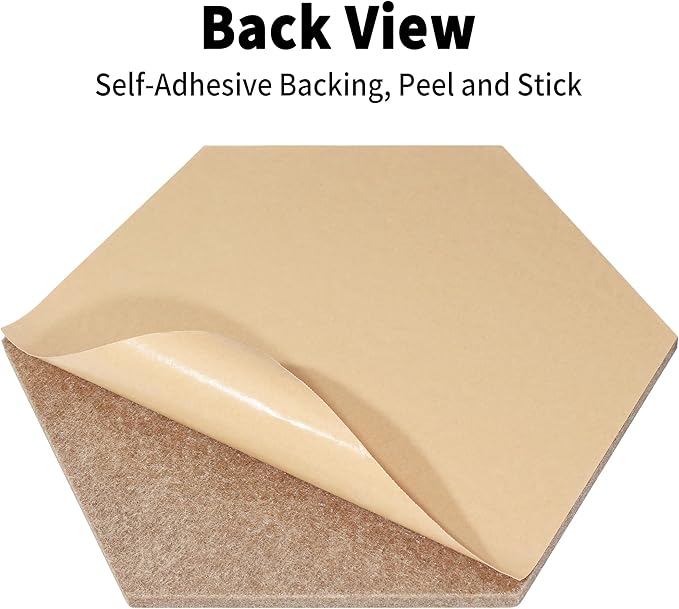 Hexagon Cork Board Tiles Alternative 10 Pack, 1300 g/m² High-density Felt - Image 4