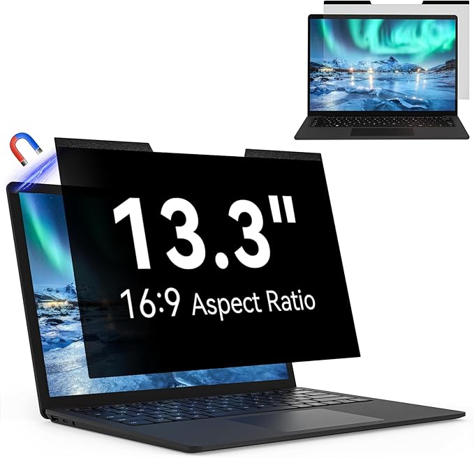 Magnetic Laptop Privacy Screen 13.3 Inch by MaoYeye