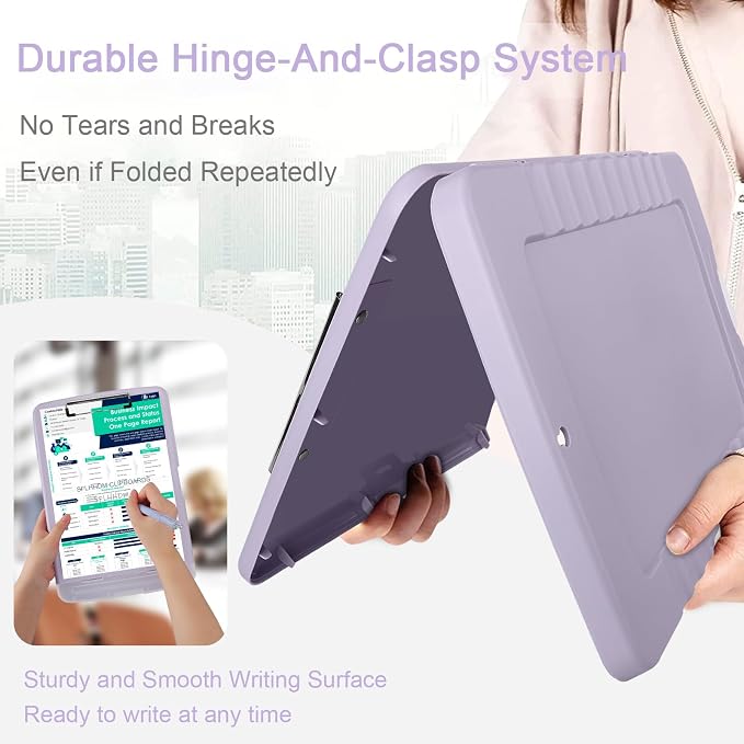 SFLHHDM Clipboard with Storage, Storage Clipboard with Pen Holder, A4 Binder - Image 4