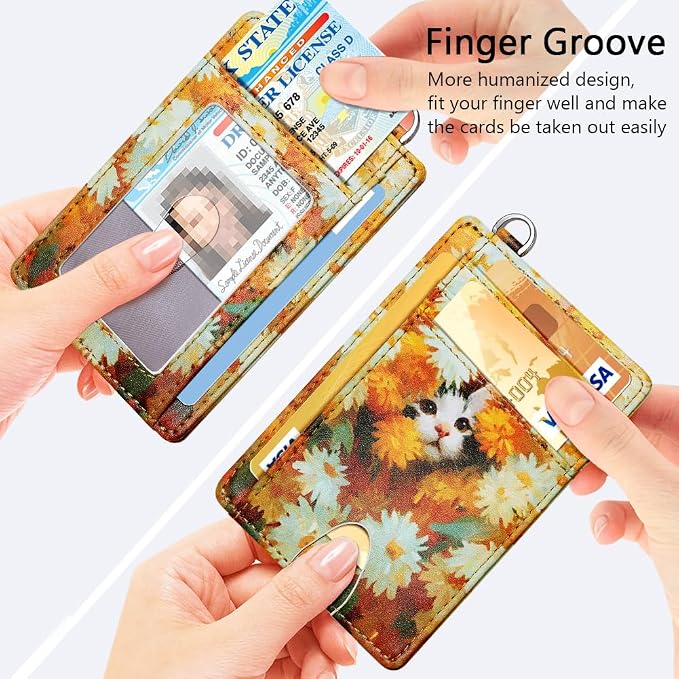 FurArt Slim Minimalist Wallet RFID Credit Card Holder - Image 3