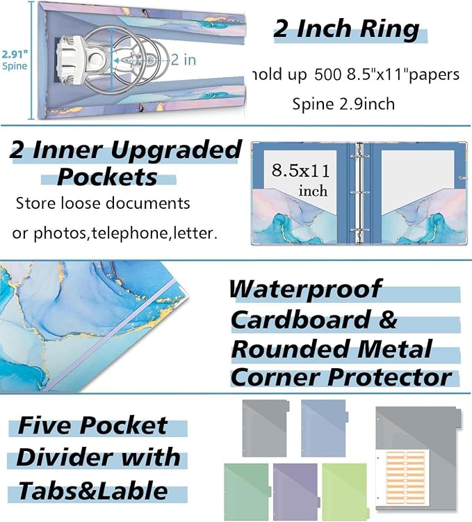 2 Inch 3 Ring Binder Organizer - Image 4