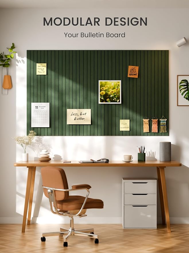 Bumusty Large Cork Board Alternative-48 x 36" Felt Bulletin Board Tiles - Image 6