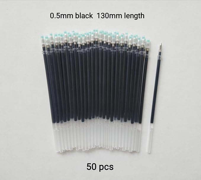Gel Ink Pens Refills Black, 50 Pack Gel Refills - Image 4