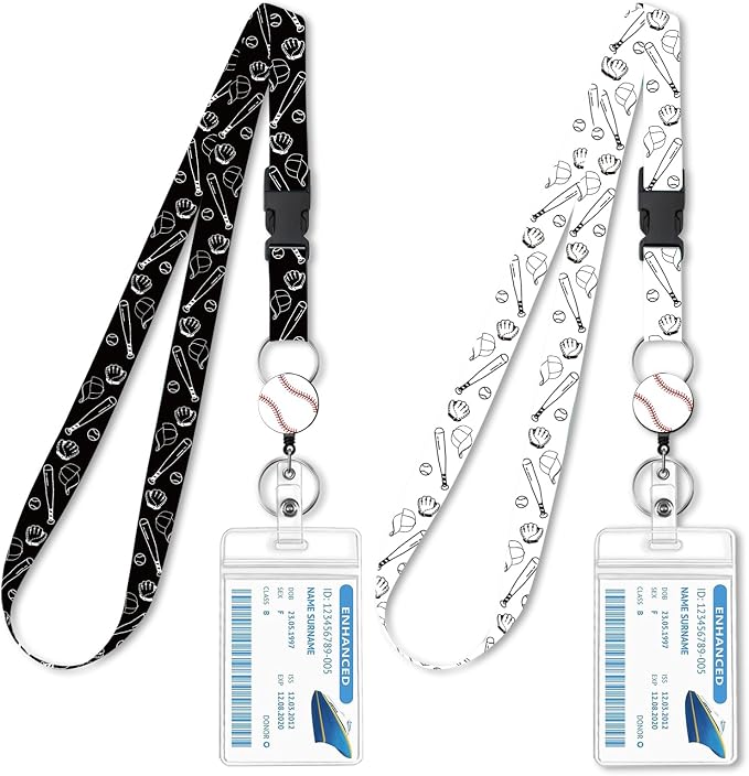 2-Pack Baseball Lanyards for Keys & ID Cards by Unknown
