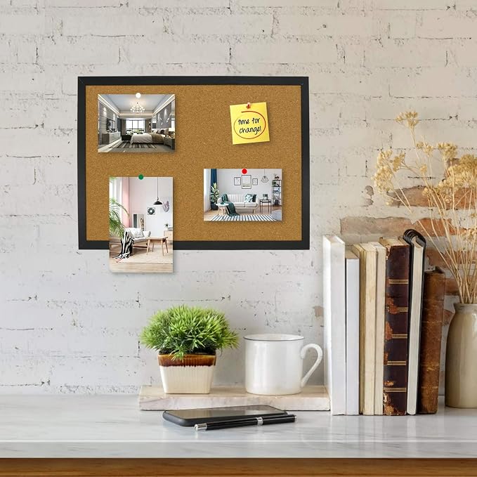 OWLKELA Cork Bulletin Board 17.7"X 13.3", Notice Pin, School Message or Vision - Image 6