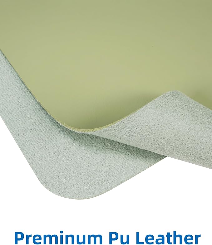 Leather Desk Pad Protector, Mouse Pad, Office Desk Mat, Non-Slip PU Leather - Image 3