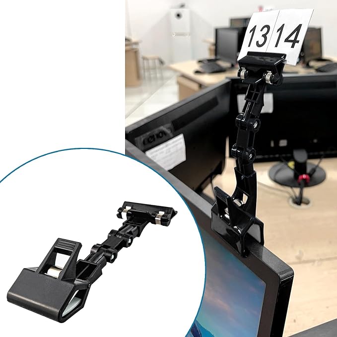 2-Pack Adjustable File Holder, Flexible File Holder Folding Paper Copy Holder - Image 4