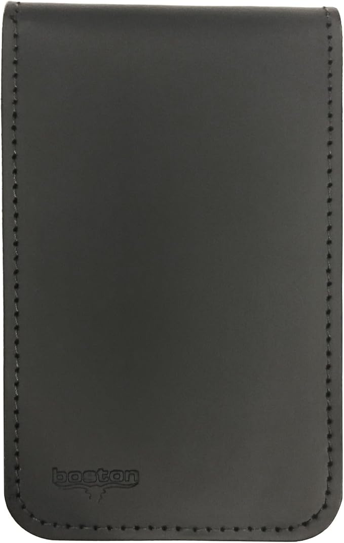 Boston Leather Memo Pad Cover & Holder, 3 x 5 Inch Pocket Notebook - Image 2