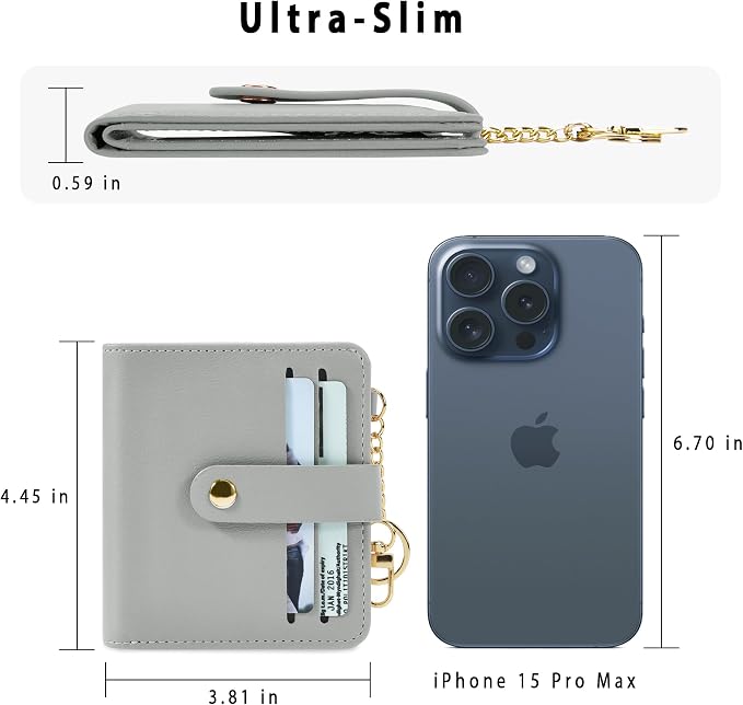 Airkit Small Wallet Women RFID, PU Leather Card Holder - Image 4