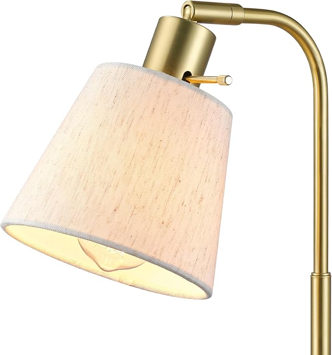 Globe Electric 61000057 16" Desk Lamp, Matte Brass Finish, Adjustable Pivot - Image 7