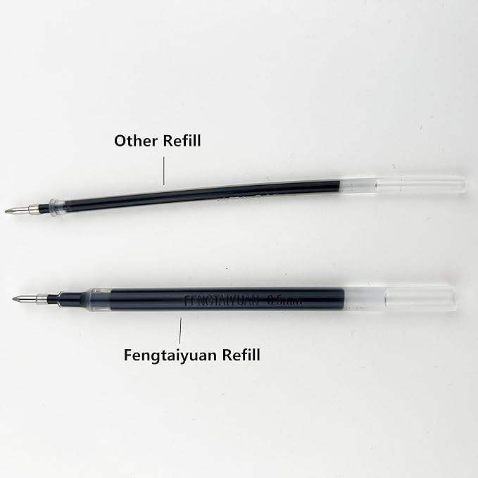 Fengtaiyuan P18Pro, Gel Ink Rollerball Pens, Black Ink, Extra FIne 0.5mm, Writting Pens, Smooth, 18 Pack (Black-0.5m)-DeskLoop Office