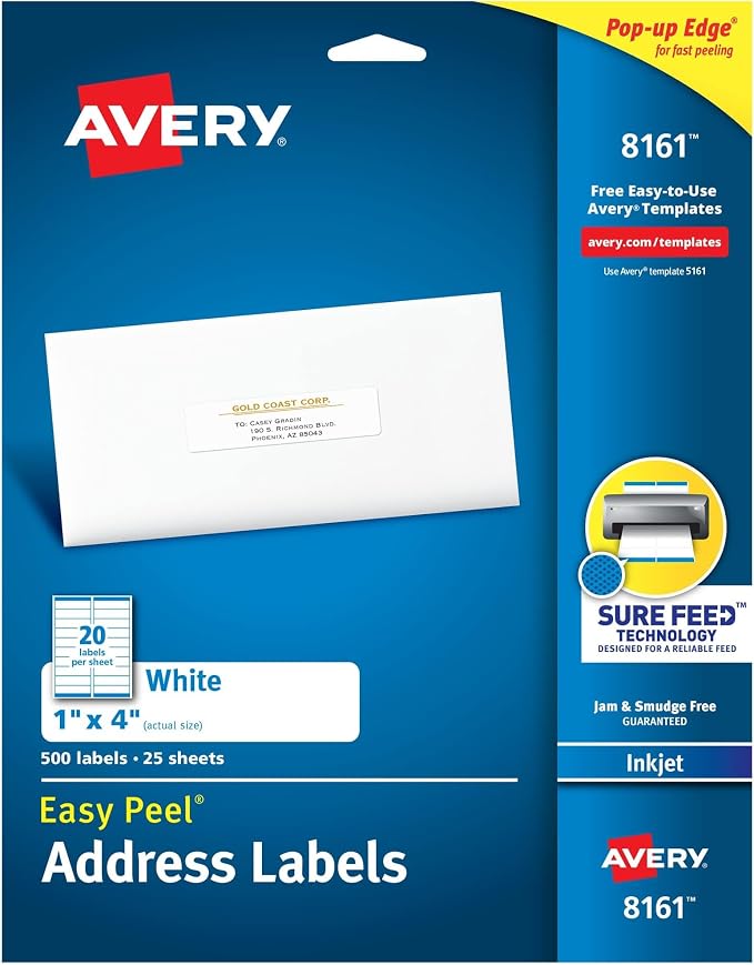 Avery Easy Peel Printable Address Labels by Avery