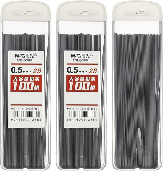 PATIKIL 300Pcs 2B Mechanical Pencil Lead, 0.5mm Black Lead Refill Break by PATIKIL