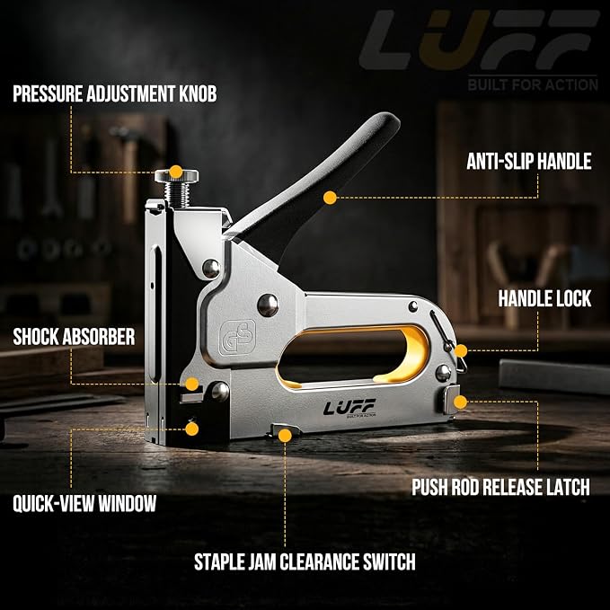 Staple Gun - LUFF 3 in 1 Heavy Duty Stapler Gun - Image 2