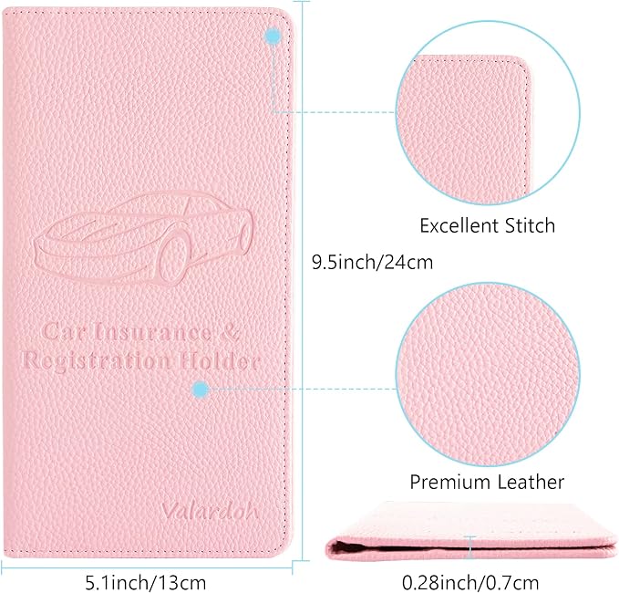 Valardoh Premium Car Registration and Insurance Card Holder, Car Document Holder - Image 4