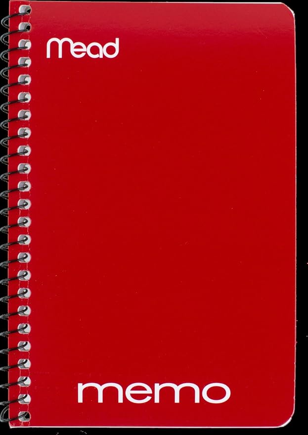 Mead Spiral Memo Notebook, 8 Pack, Pocket Notebook, College Ruled Paper - Image 5