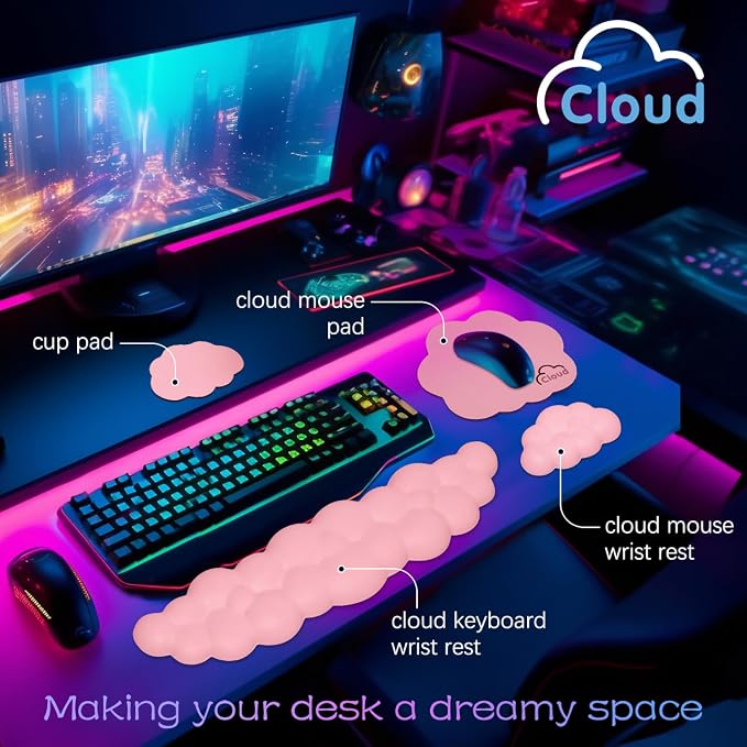 Cloud Wrist Rest Keyboard Palm Rest - Image 2