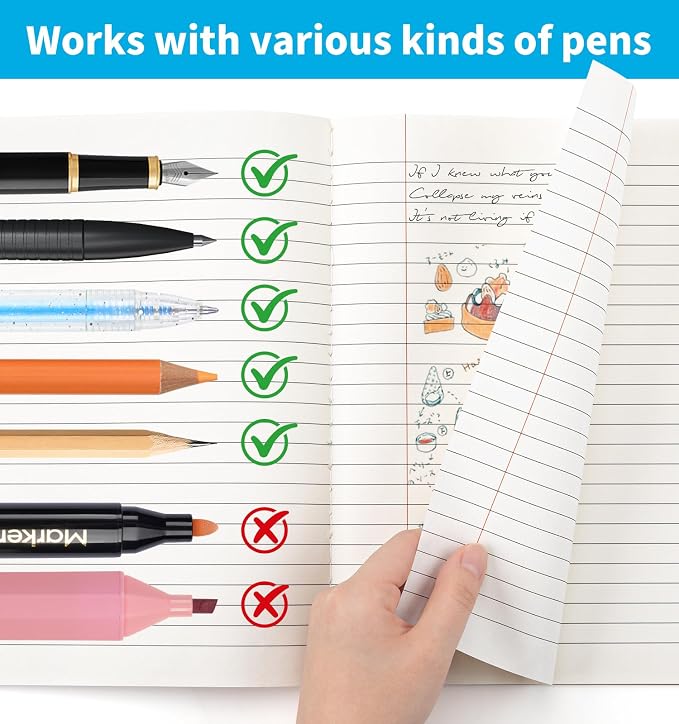 24 Pack Composition Notebook Journals Bulk, 7-1/2" x 9-3/4", Wide Ruled Paper - Image 6