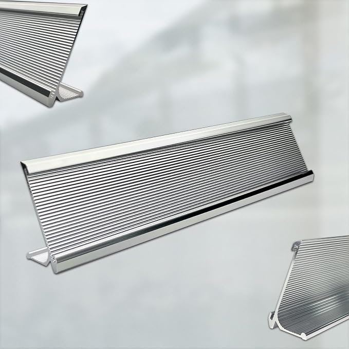 10 Pack 2" x 10" Aluminum Desk Name Plate Holder, Office Name Plate Holder - Image 3