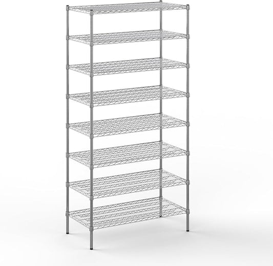 Regal Altair 21" Deep x 42" Wide x 86" Height Wire Shelving Kit | 8-Tier | NSF by Regal+Altair