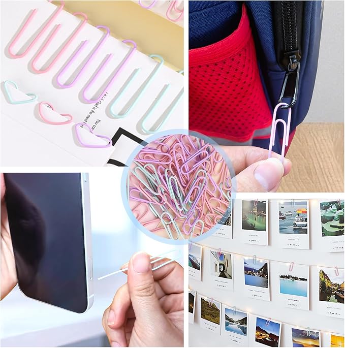 Paper Clips and Binder Clips Assorted Sizes, College Supplies Home Office - Image 7