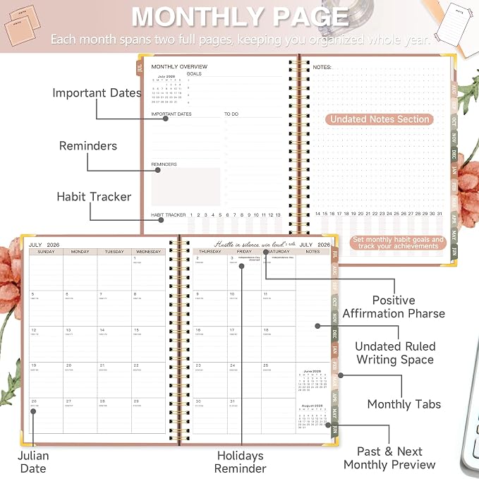 2026-2027 Academic Planner, Weekly & Monthly Appointment Book from Jul. 2026 - Image 4