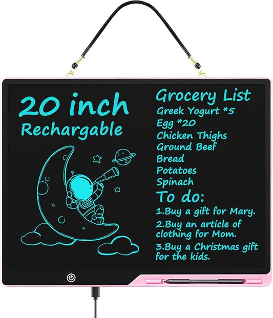 20 Inch LCD Writing Tablet for Kids, Extra-Large Drawing Tablet for Adults by QIAOBUQI