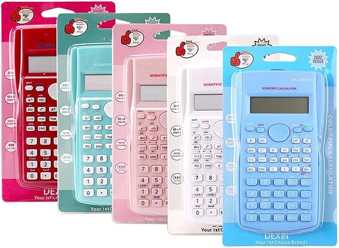 Scientific Calculators Desktop, Scientific Calculators for Students, Scientific Calculator 240 Functions 2 Line 10+2 Digits, Desk Math Calculator for School (Pink)-DeskLoop Office