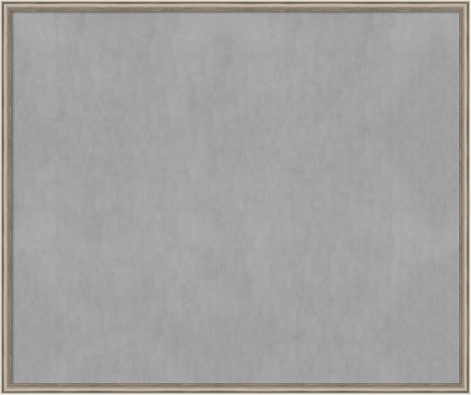 Amanti Art Silver Framed Magnetic Board 42x50 Oversize Vision Board by AmantiArt