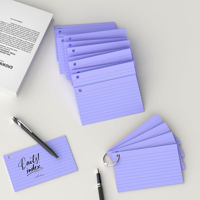 250 Count Purple Index Cards 3x5 Inch - Image 5