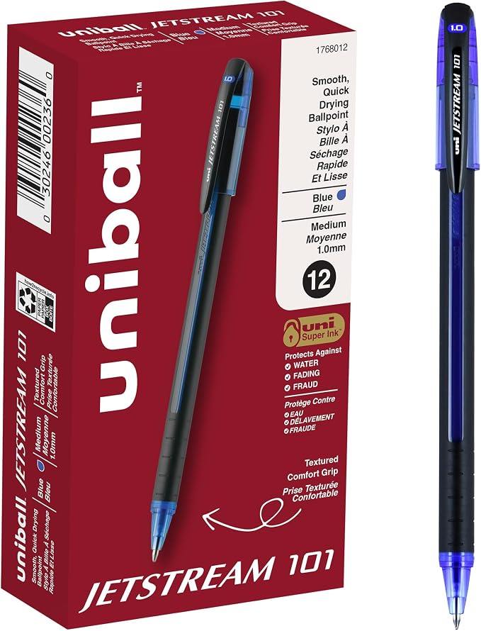 Uni-Ball 1768012 Jetstream 101 Ball Point Pens, Bold Point by uni-ball