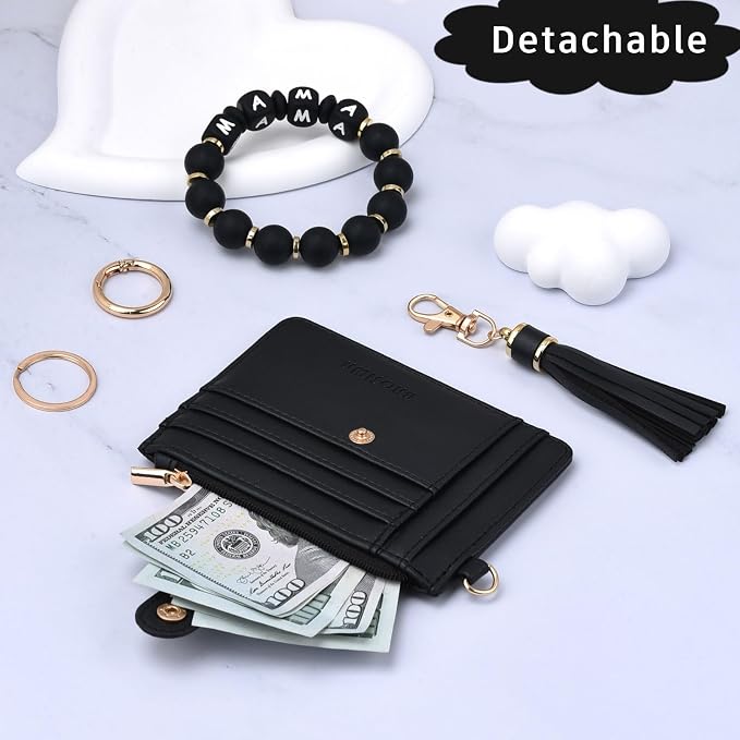 BAOSIWA Silicone Bracelet Keychain Wallet - Image 6