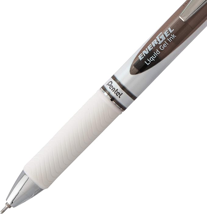 Pentel EnerGel Pearl RTX Retractable Liquid Gel Pen, Medium Line, Needle Tip - Image 4