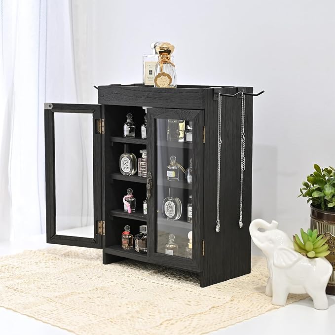 Ikee Design Small Wooden Countertop Storage Cabinet - Image 2