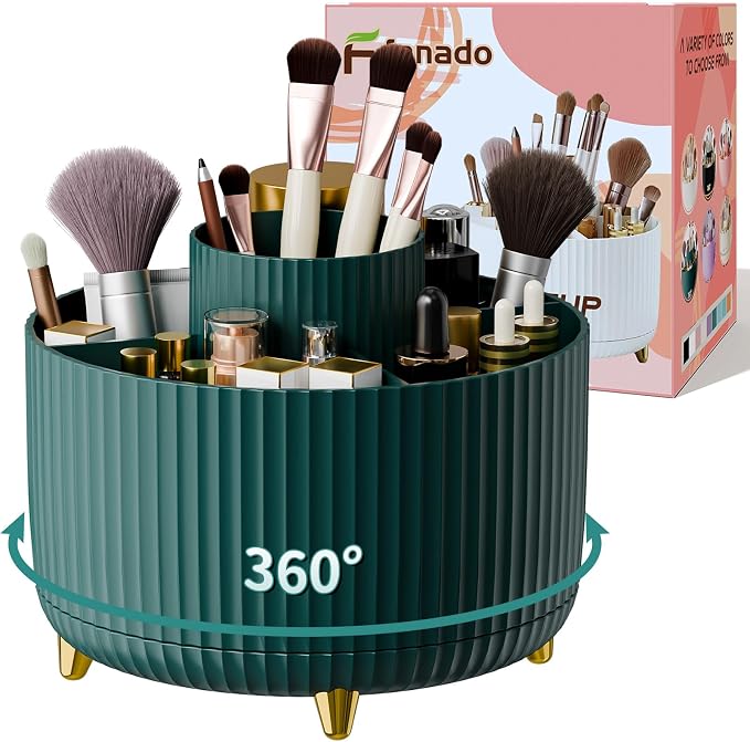 fanado 360° Rotate Makeup Brush Holder Organizer, Makeup Organizers Countertop by Unknown