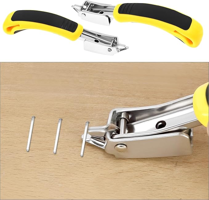 QWORK Heavy Duty Staple Remover Staple Puller Tool, 2 Pack Upholstery Staple - Image 4