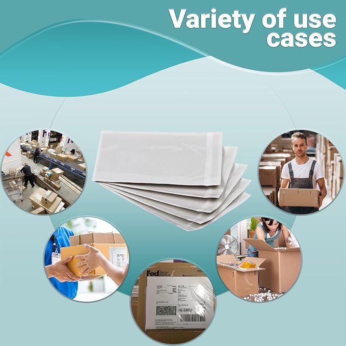 APQ Clear Top Loading Packing List Envelopes, 7 x 10 Inches. 1000 Pack Packing - Image 2