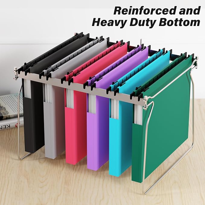 Ansook Letter Size Hanging File Folders Extra Capacity, Heavy Duty 1" - Image 6