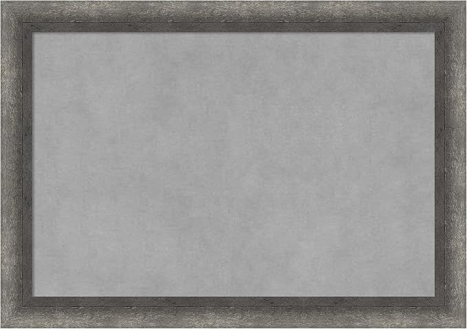 Amanti Art Grey Framed Magnetic Board 14x20 Small Vision Board by AmantiArt