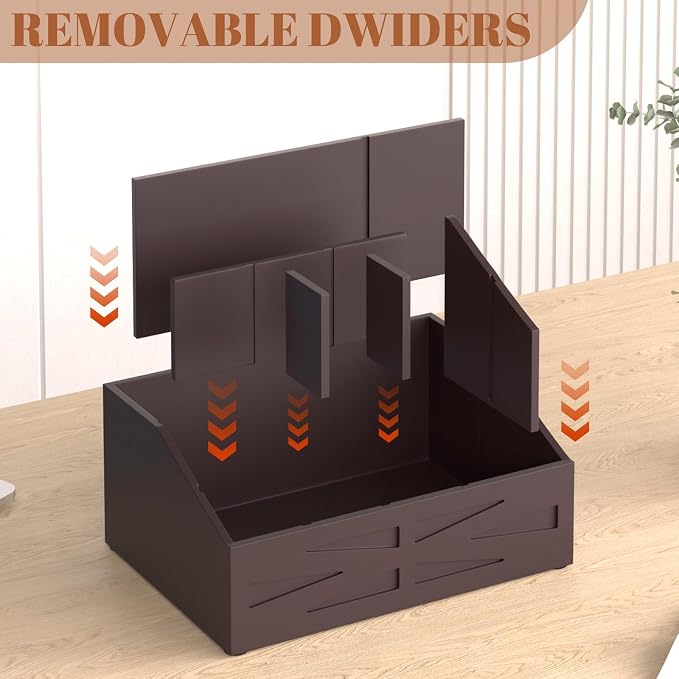 Large Mail Organizer Countertop, Farmhouse Desk and Kitchen Countertop Storage - Image 7