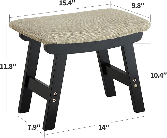 Foot Stool Ottoman Foot Rest Under Desk, Small Stool - Image 2