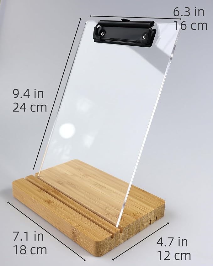 A5 Half Letter Clipboard with Stand, Document Typing Paper Stand, Menu Display - Image 6