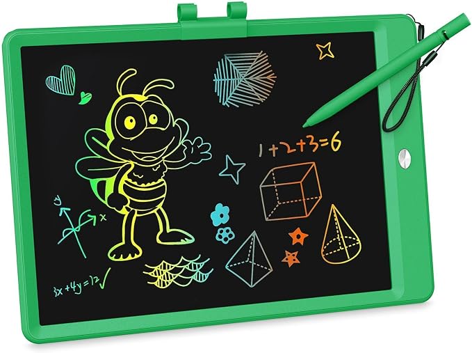 KOKODI LCD Writing Tablet, 10 Inch Colorful Toddler Doodle Board Drawing Tablet by WhereKidsLearnThroughPlay