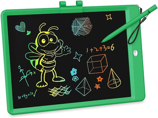KOKODI LCD Writing Tablet, 10 Inch Colorful Toddler Doodle Board Drawing Tablet by WhereKidsLearnThroughPlay