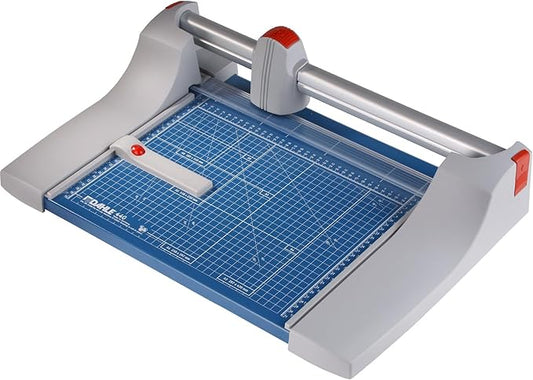 Dahle 440 Premium Rotary Trimmer, 14" Cut Length, 30 Sheet Capacity, Self-Sharpening, Automatic Clamp, German Engineered Paper Cutter-DeskLoop Office
