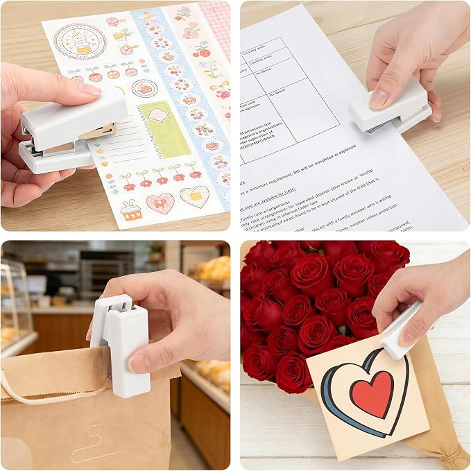 Mini Stapler with 2000 Staples, 30 Sheet Capacity, Jam-Free Small Desktop - Image 6
