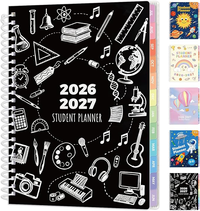 SUNEE Elementary Student Planner 2026-2027, Dated Academic Year Jul. 2026 by SUNEE